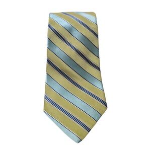 Ike Behar Neiman Marcus American Regimental Striped Hand Tailored Silk Tie